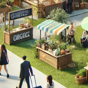 Expo table/umbrella space