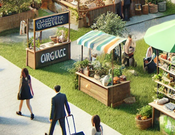 Expo table/umbrella space